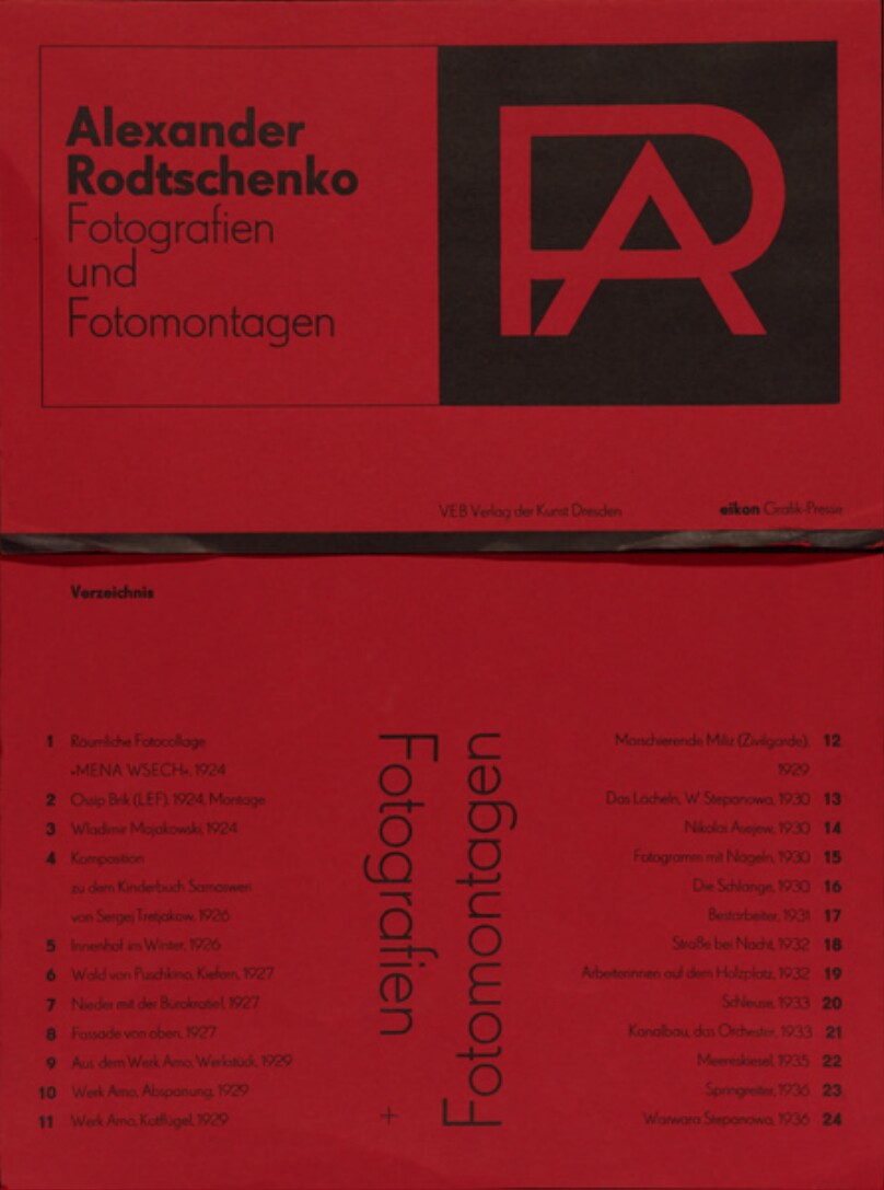 Alexander Rodtschenko: Fotografien und Fotomontagen.