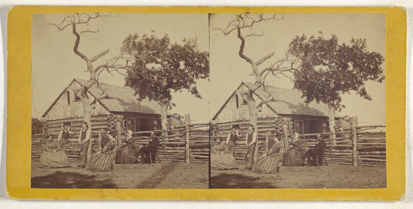 [Home of the Pioneer - 50 Miles above the Falls of St. Anthony on the Le Francis River, Minnesota]