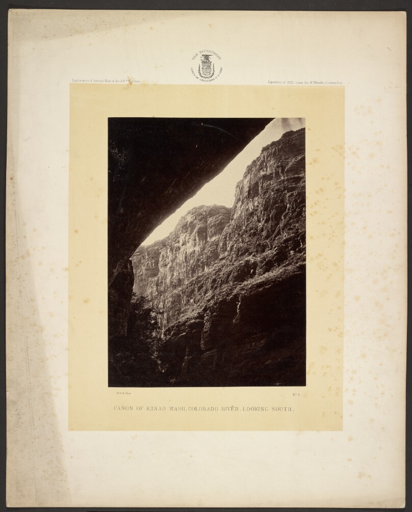 Cañon of Kanab Wash, Colorado River, Looking South