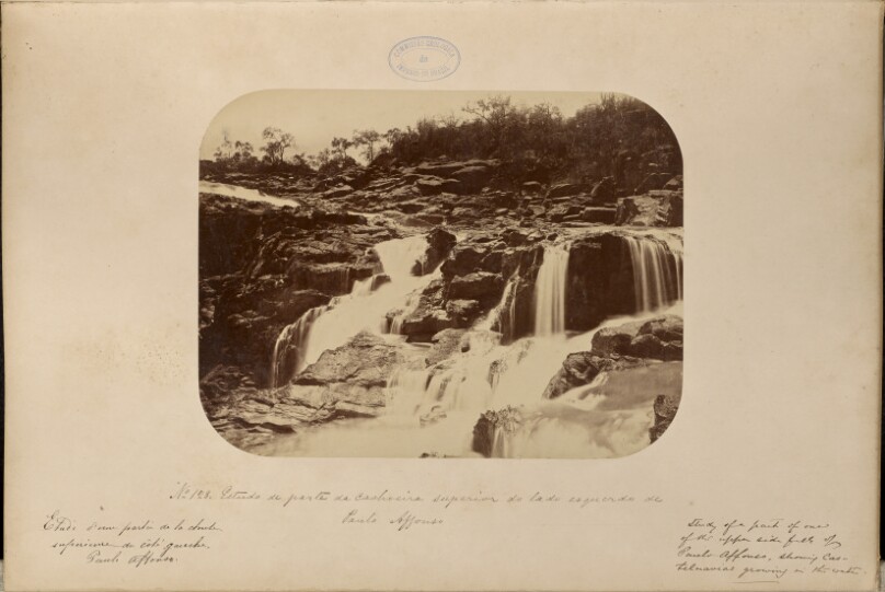 Estudo de parte da Cachoeira superior do lado esquerdo de Paulo Affonso