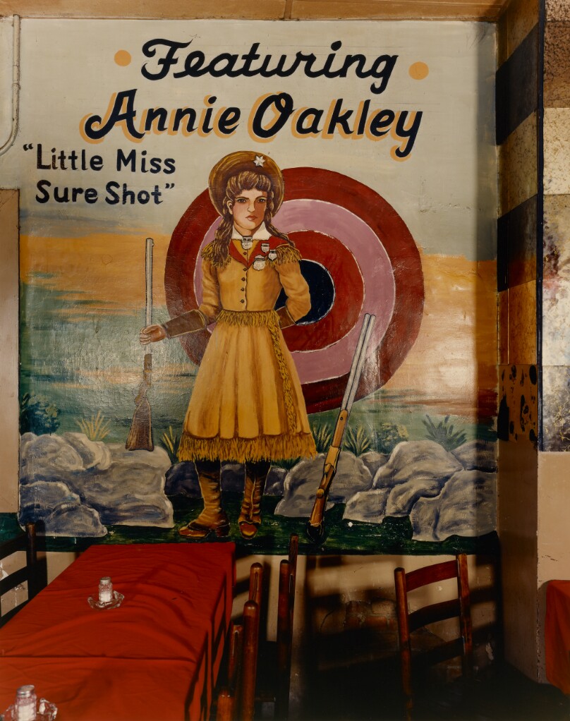 Annie Oakley Painting, Longhorn Ballroom, Dallas, Texas