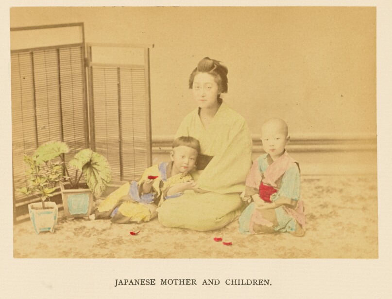 Japanese Mother and Children