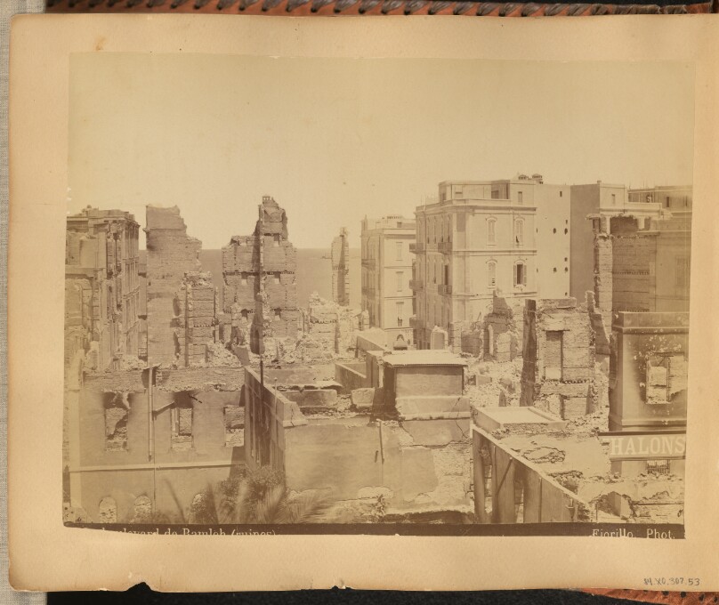 Le boulevard de Ramleh (ruines)