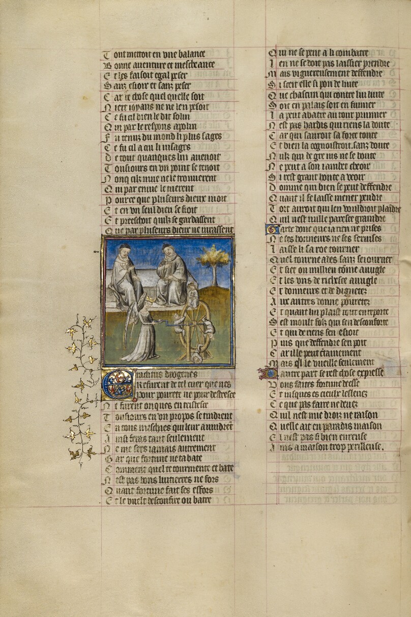 The Goddess of Fortune Turning the Wheel in the Presence of Heraclitus and Diogenes