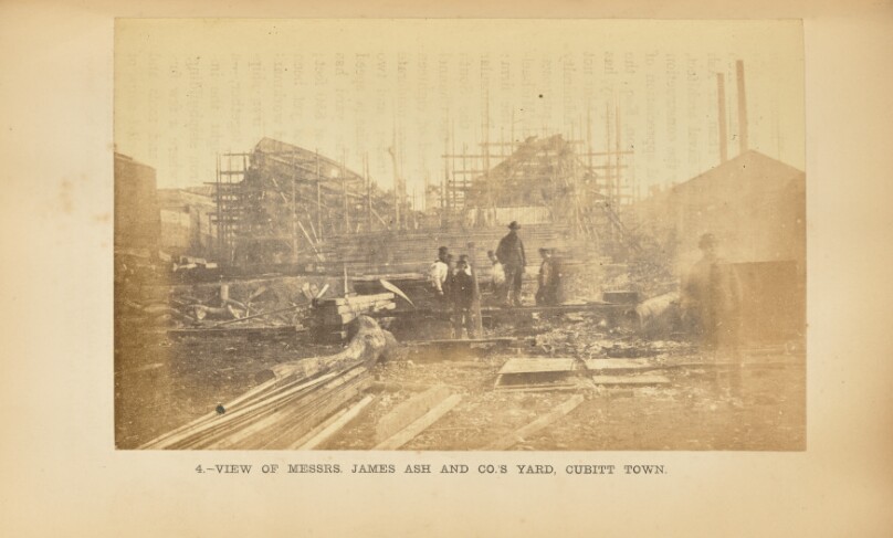 Messrs. James Ash and Co.'s Yard, Cubitt Town, Millwall: Interior View