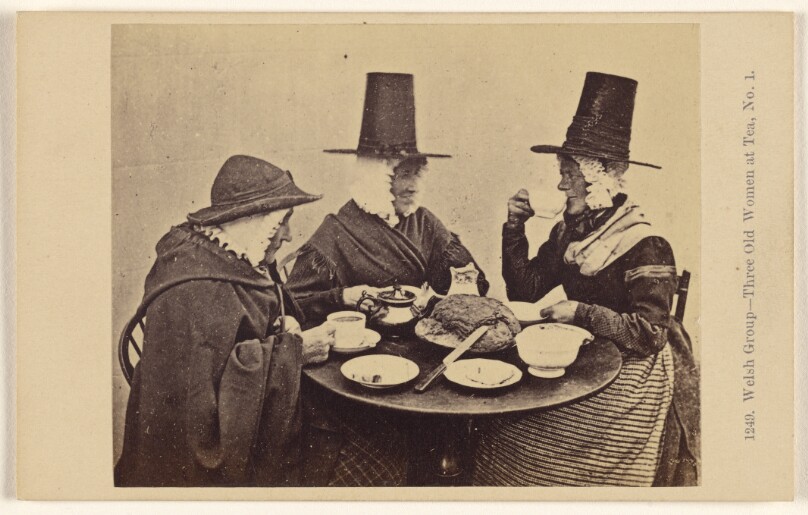 Welsh Group - Three Old Women at Tea. No. 1.