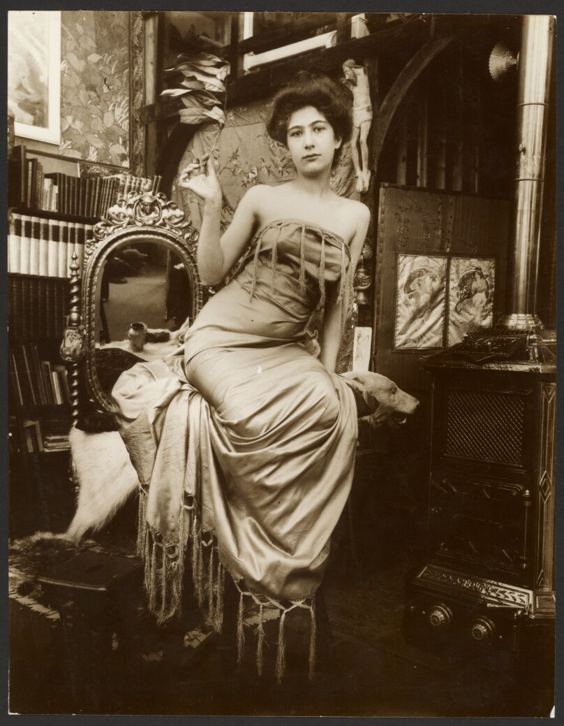 [Female Model Holding a Branch of Laurel, Paris]