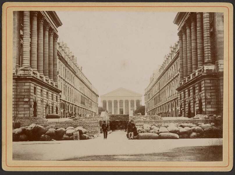 [Barricade in the rue Royale]