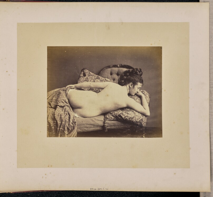 [Portrait of a woman, reclining nude]
