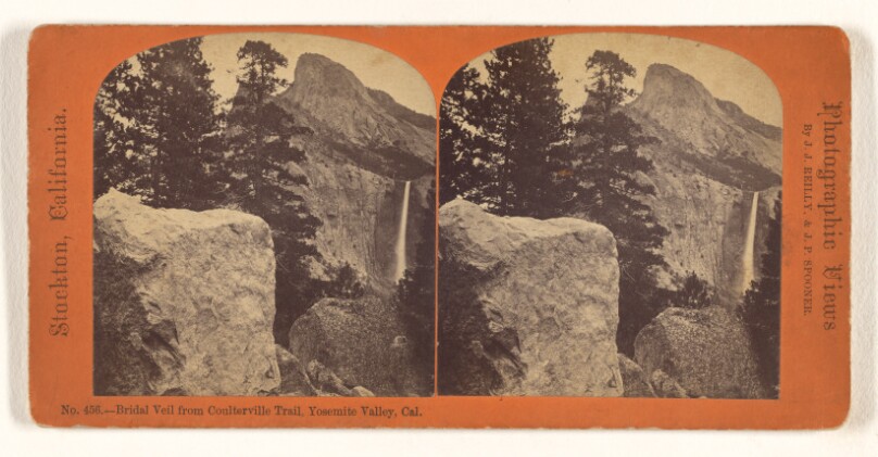 Bridal Veil from Coulterville Trail, Yosemite Valley, Cal.