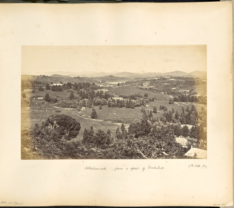 Ootacamund; General View looking East from above Sylk's Hotel