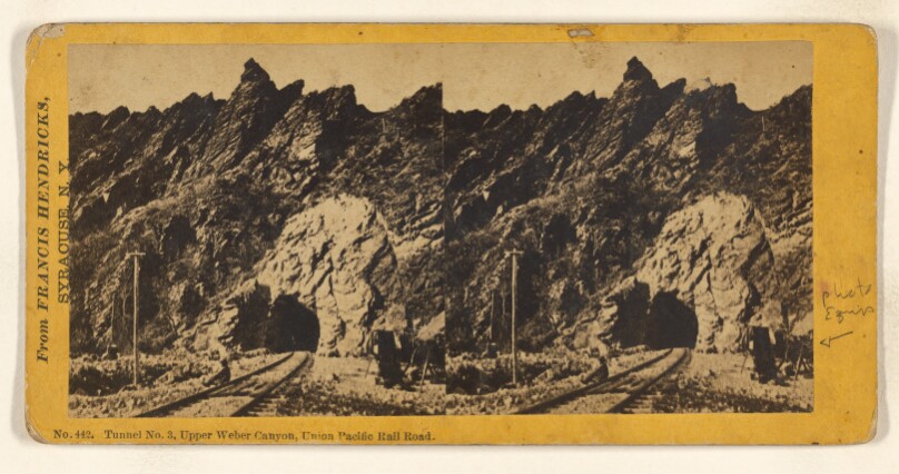 Tunnel No. 3, Upper Weber Canyon, Union Pacific Rail Road.