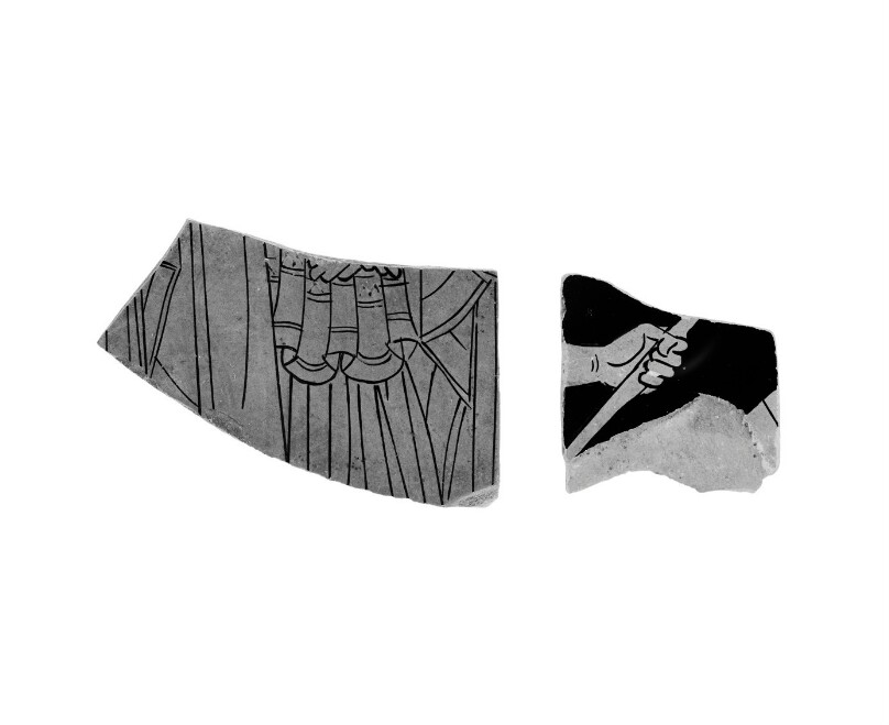 Attic Red-Figure Skyphos Fragments (2)
