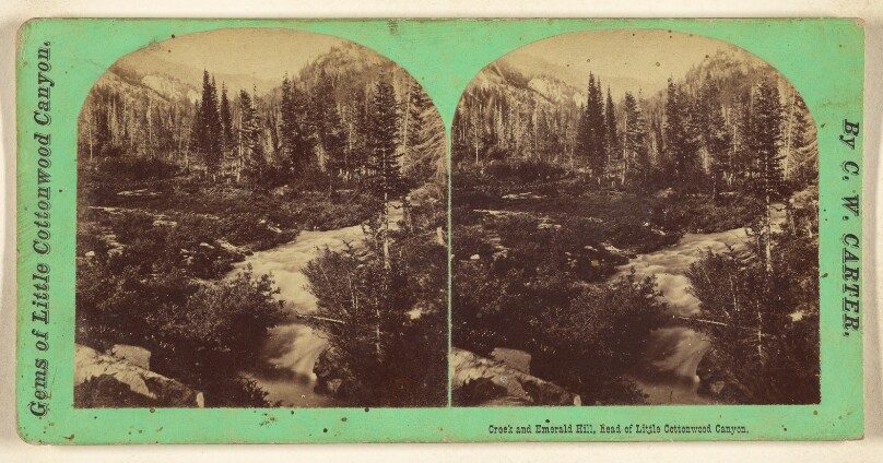 Creek and Emerald Hill, head of Little Cottonwood Canyon.