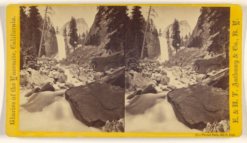 Vernal Falls, 350 ft. high. [Yosemite]