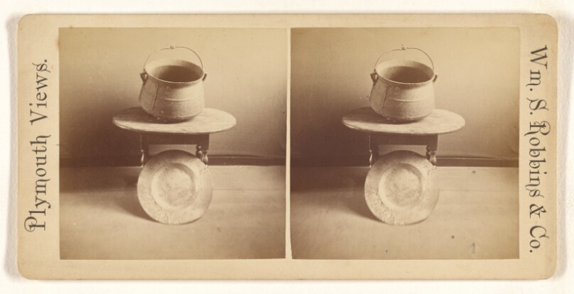 Pot and Platter which belonged to Myles Standish.