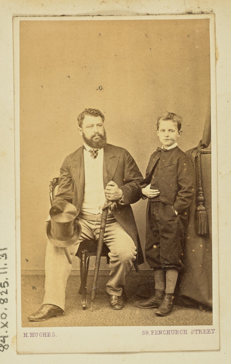 [Portrait of a man and young boy]