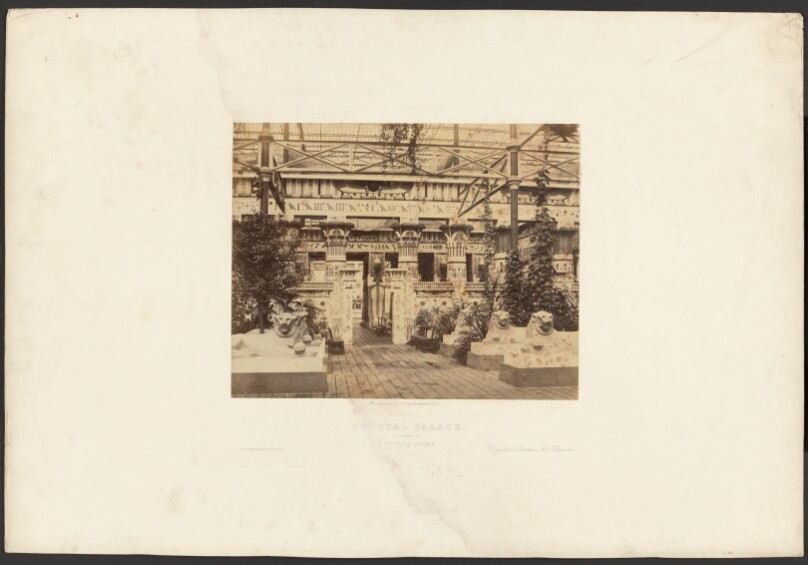 Crystal Palace, Entrance to Egyptian Court