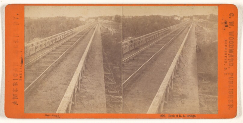 Deck of R.R. Bridge.