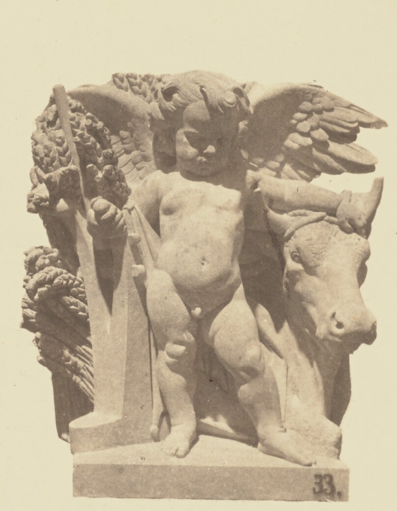 ["L'Agriculture", Sculpture by Armand Blanc, Decoration of the Louvre, Paris]