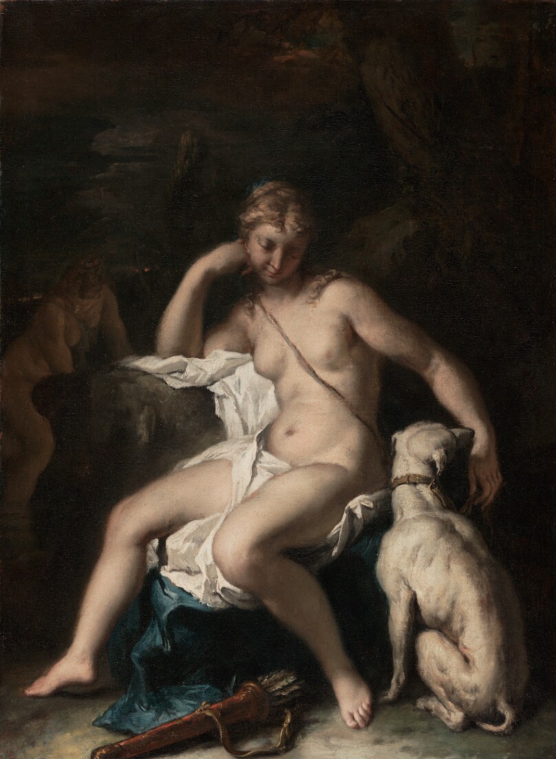 Diana and Her Dog