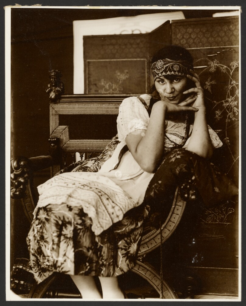 [Female Model for the Picture,"Girl in National Costume," Zbiroh, Bohemia]