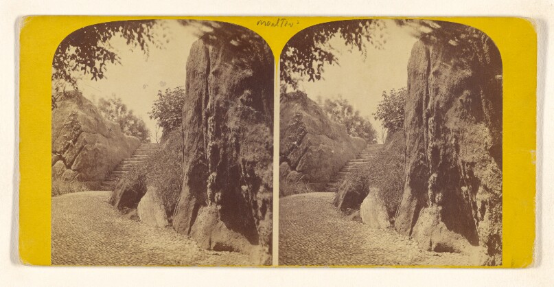 The Cave, looking South. [Central Park, N.Y.]