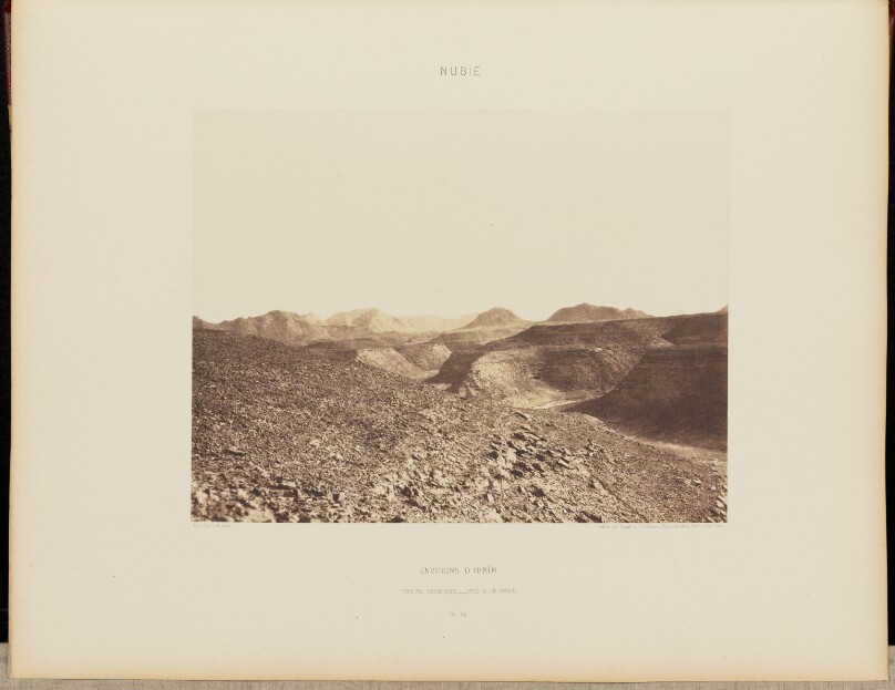 Environs d'Ibrîm. Chaine Arabique - Vue d'une Ravin