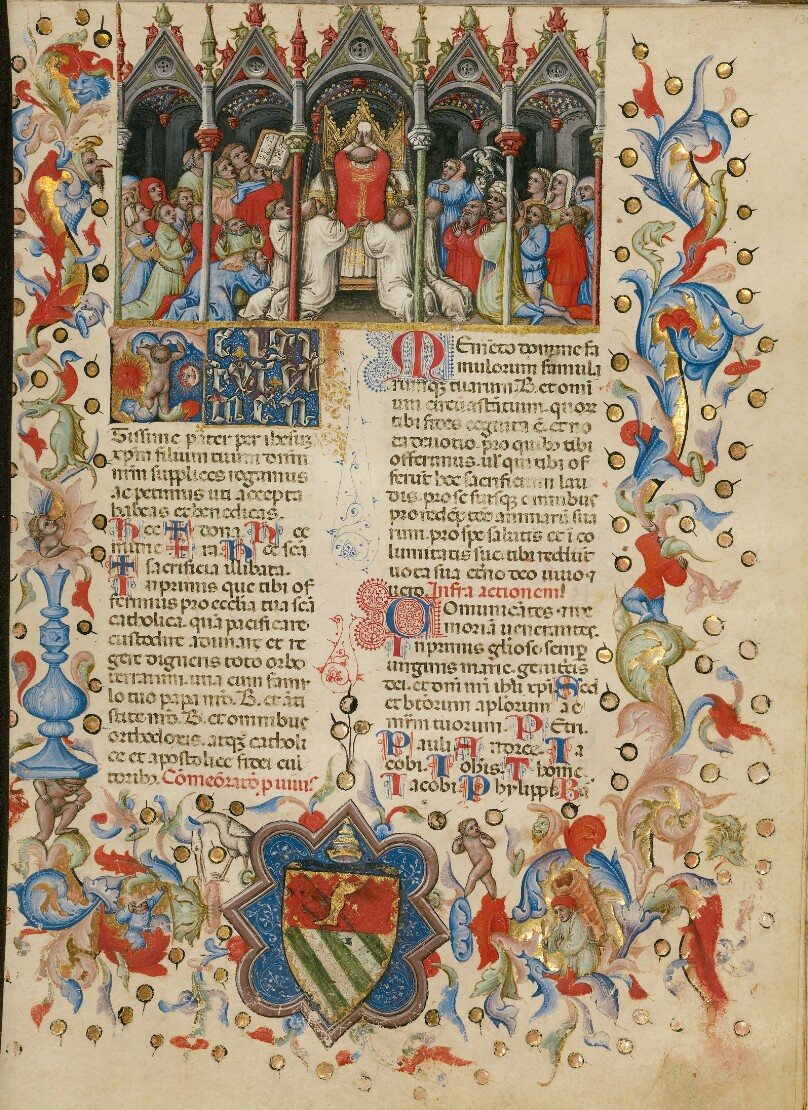 The Elevation of the Host; Initial T: A Putto Between the Sun and the Moon