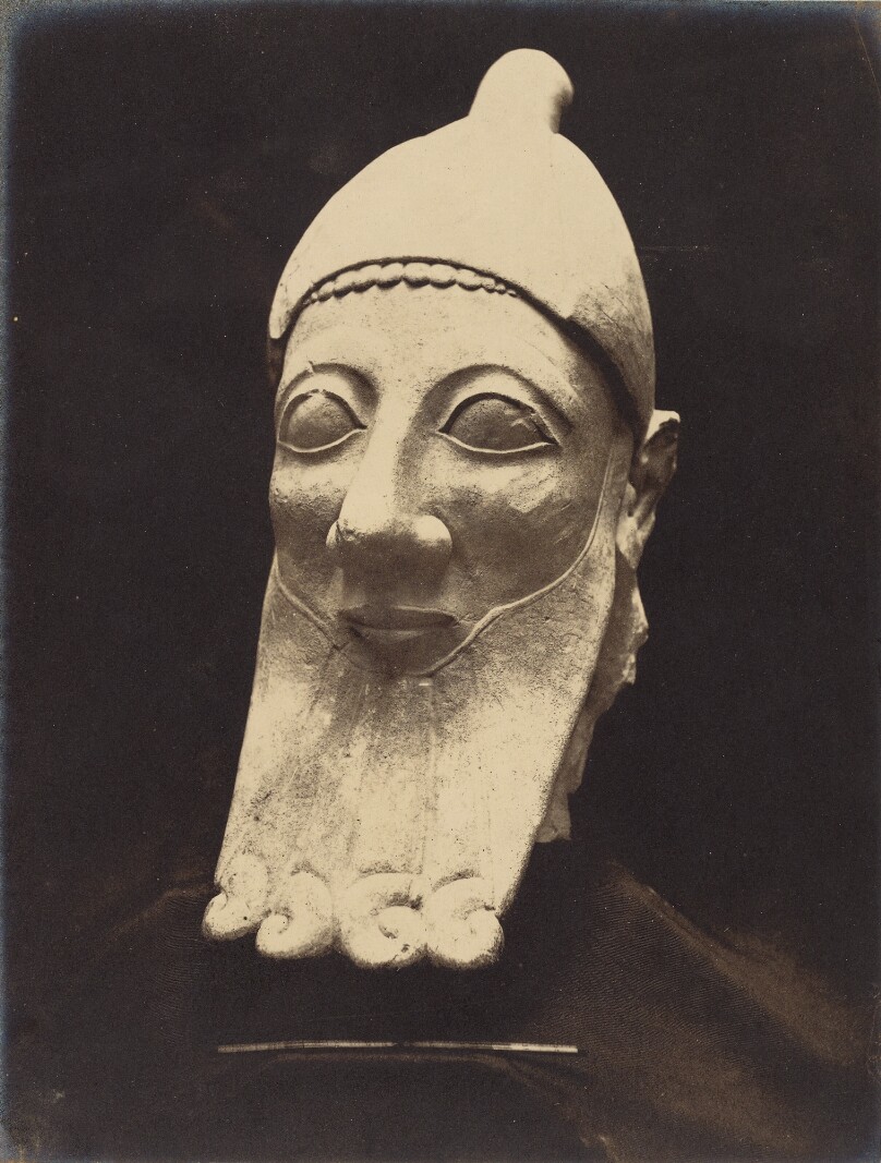 Colossal head in the Assyrian style