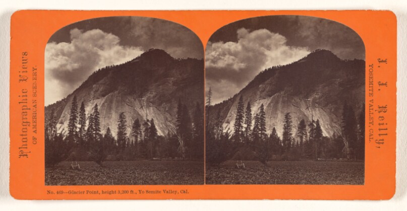 Glacier Point, height 3,200 ft., Yo Semite Valley, Cal.