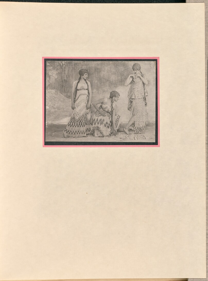 [Three female dancers as nymphs]