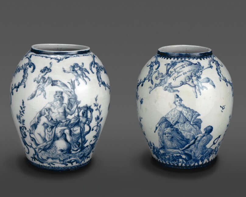 Vase with Neptune and Vase with an Allegory of Venice