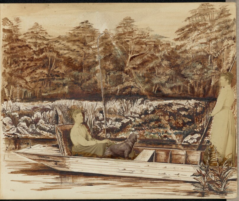 [Two women on a boat]
