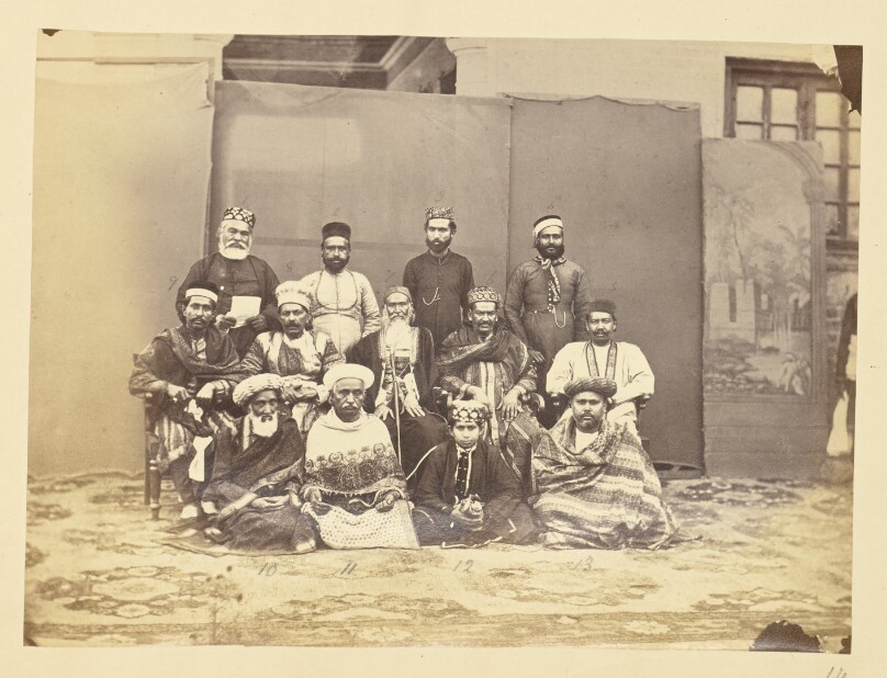 [Group Portrait of Men, India]