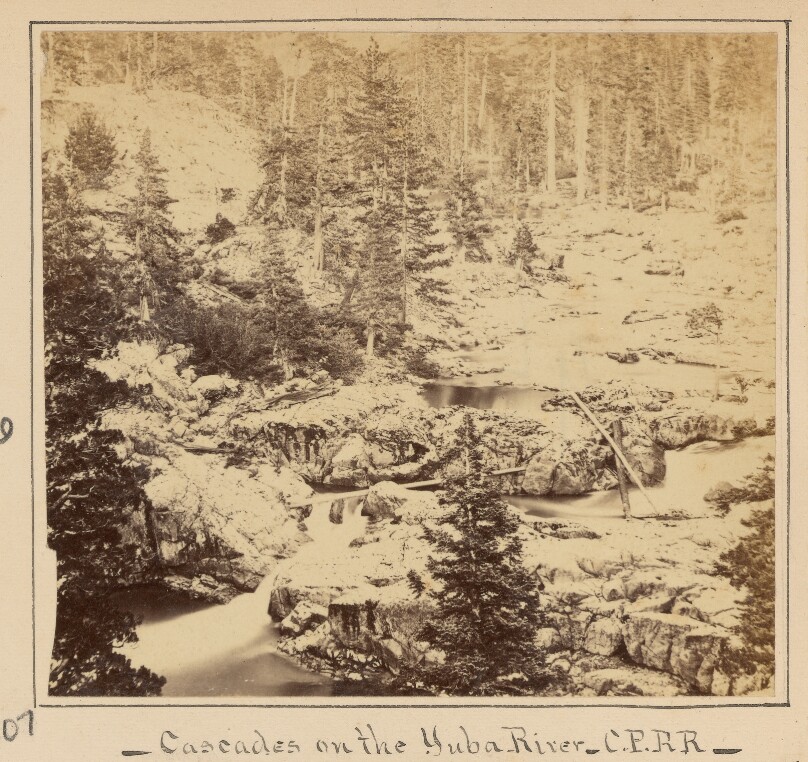 Cascades on the Yuba River, C.P.R.R.