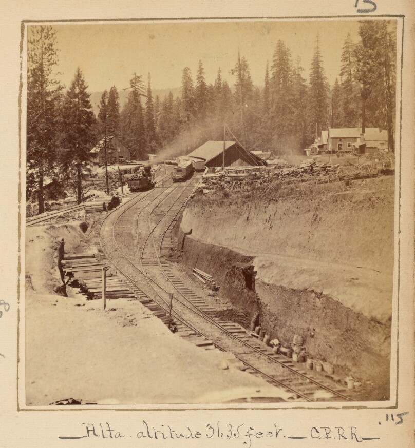 Alta altitude 3135 feet, C.P.R.R.