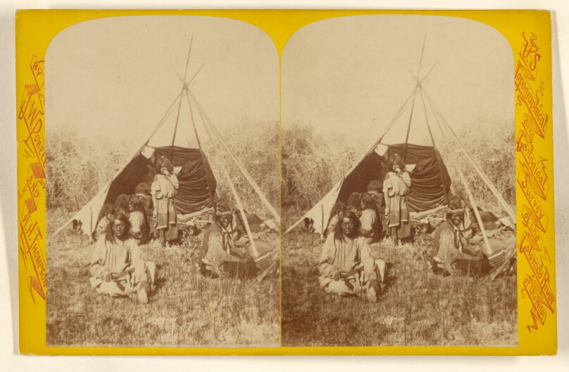 Breaking Up Camp. U-In-Ta Utes. Living in the U-in-ta Valley, on the Western Slope of the Wasatch Mountain in Utah.