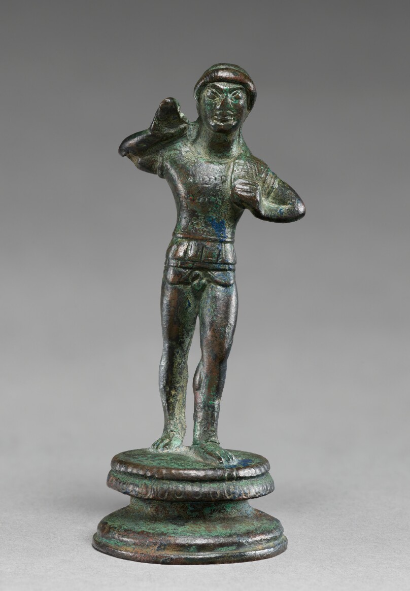 Statuette of a Youth Putting on His Cuirass
