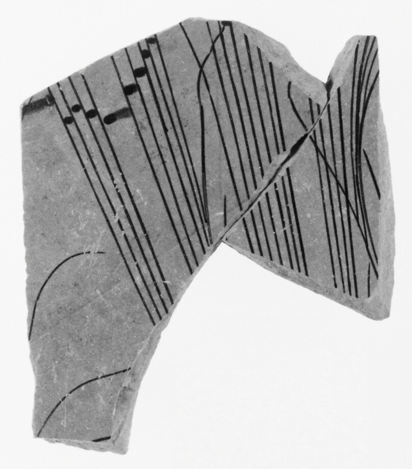 Attic Red-Figure Stamnos Fragment (comprised of 2 Joined Fragments)