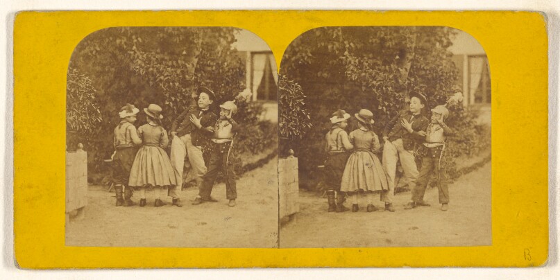 [Four children playing]