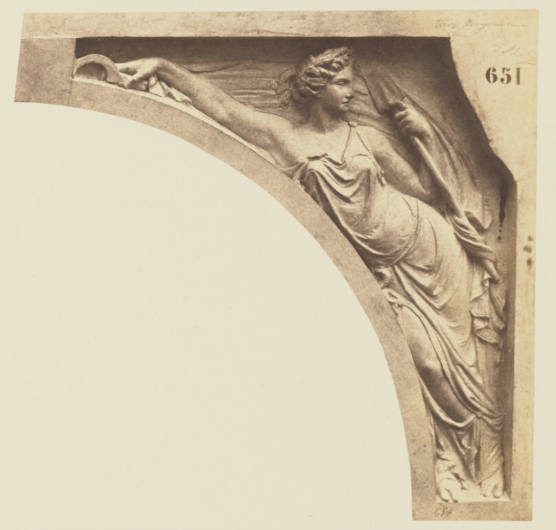 ["L'Agriculture", Sculpture by Joseph Pollet, Decoration of the Louvre, Paris]