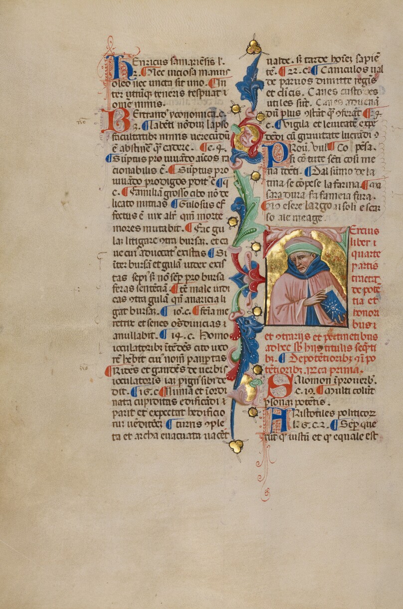 Initial T: Bust Portrait of a Man