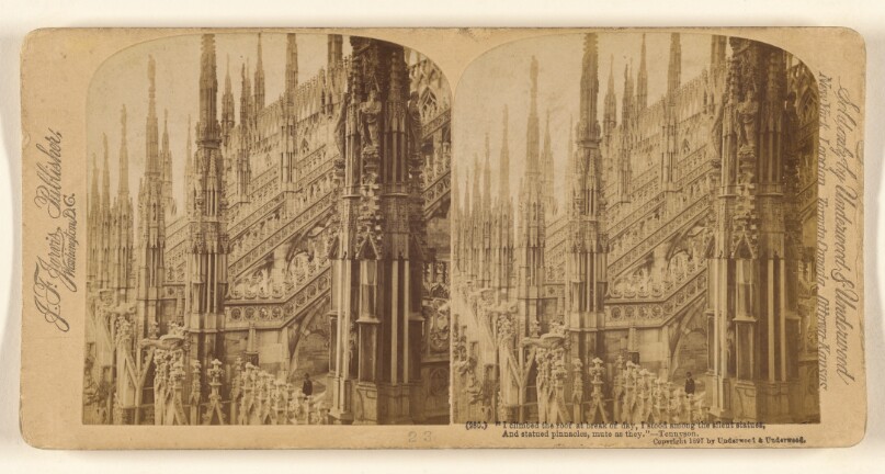 Milan's Cathedral, Italy. - Among its hundred spires.