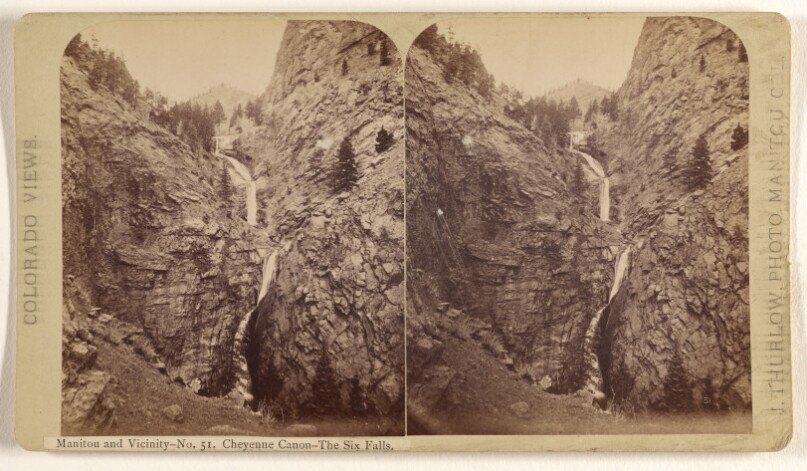 Manitou and Vicinity. Cheyenne Canon - The Six Falls.
