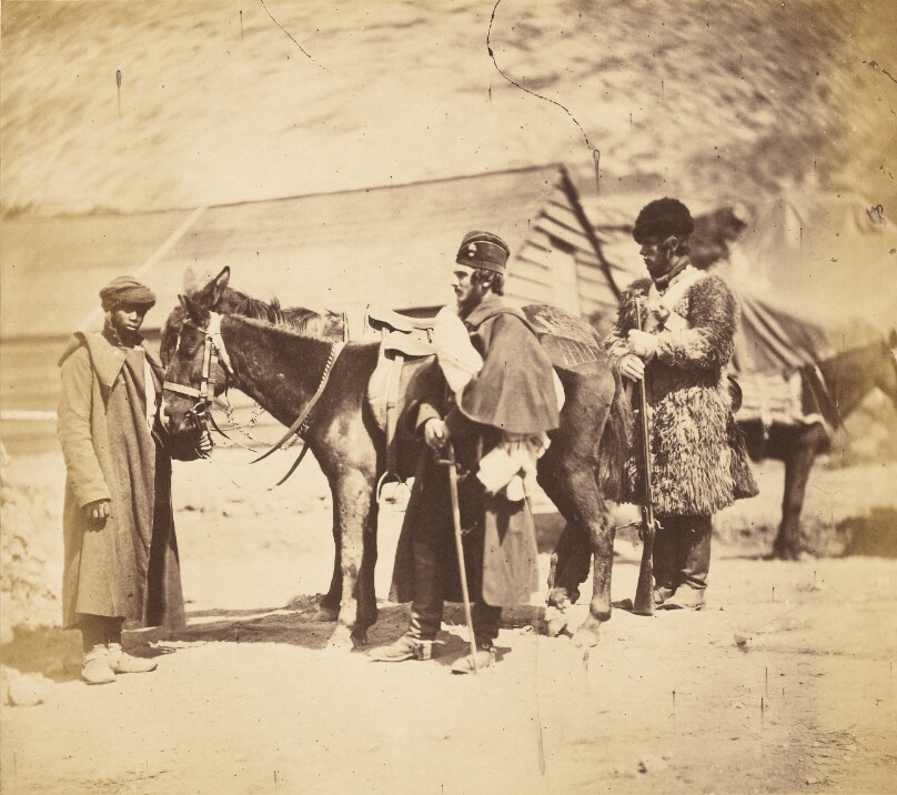Captain Burnaby, Grenadier Guards and Nubian Servant