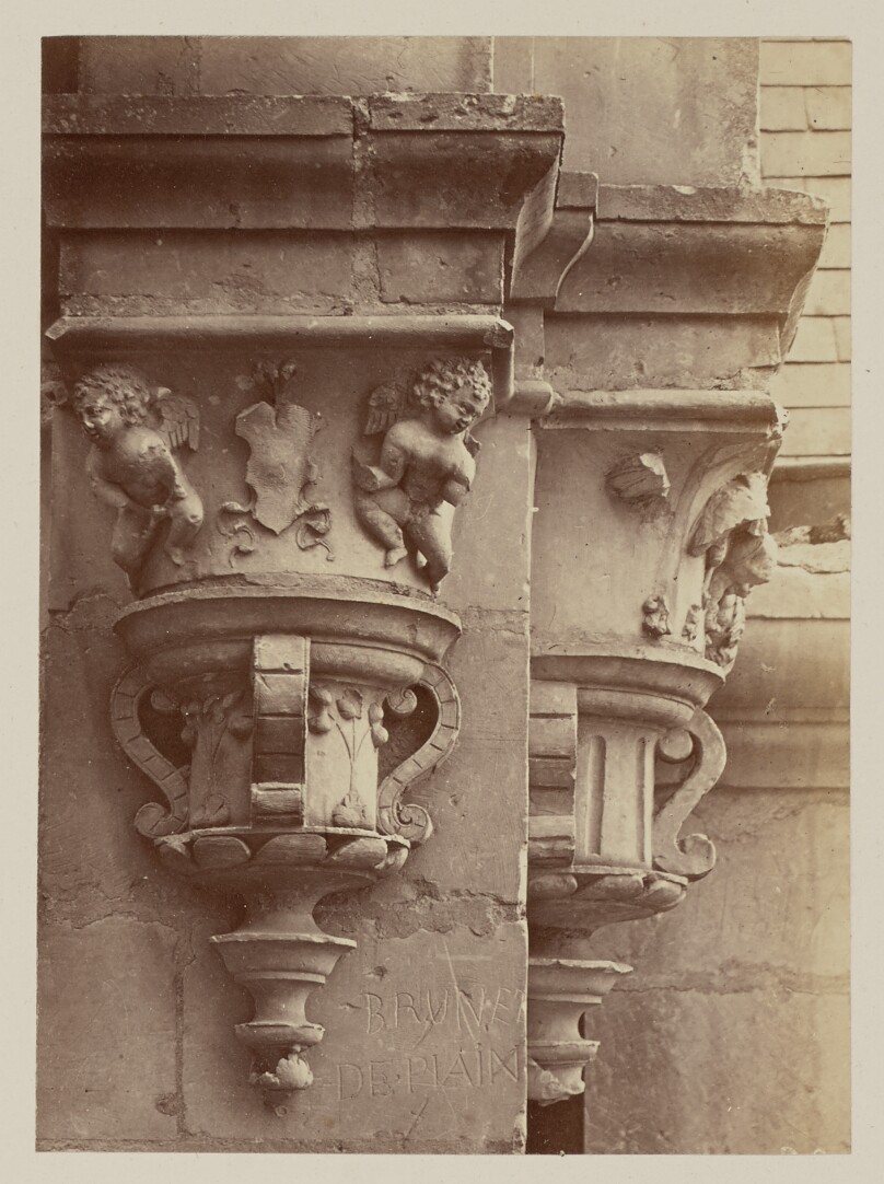 Château de Chambord: Niches et culots, intérieur de la lanterne
