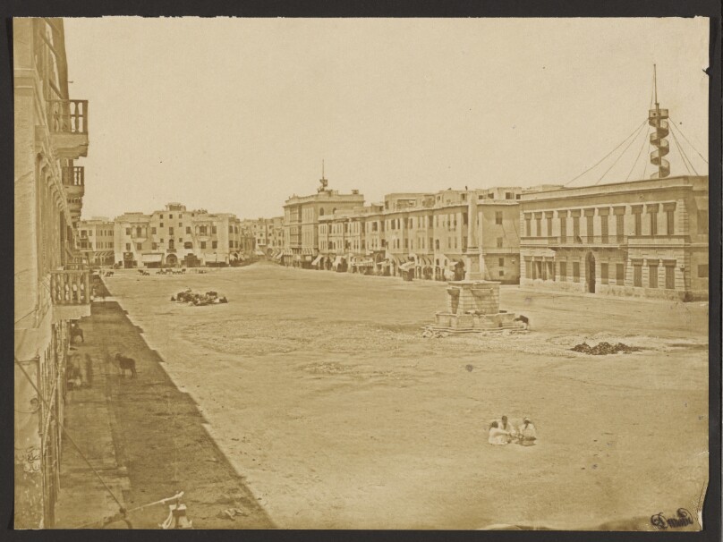 [Wide empty street]