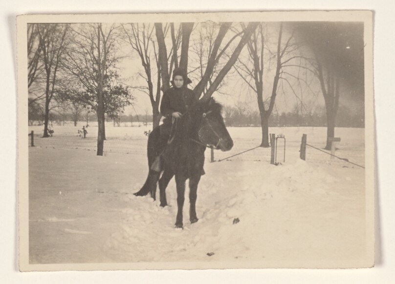 [Girl on horseback]