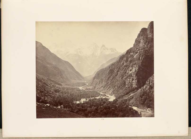 Wooded Valley from Fulaldaru, with the Srikanta Peaks in the Distance